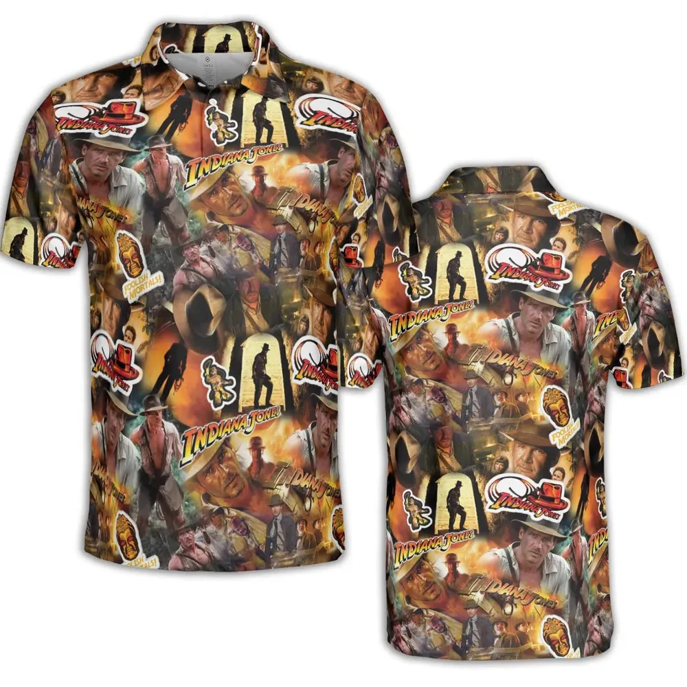Indy Gear Indiana Jones AOP Men/Women Polo Shirt - 2