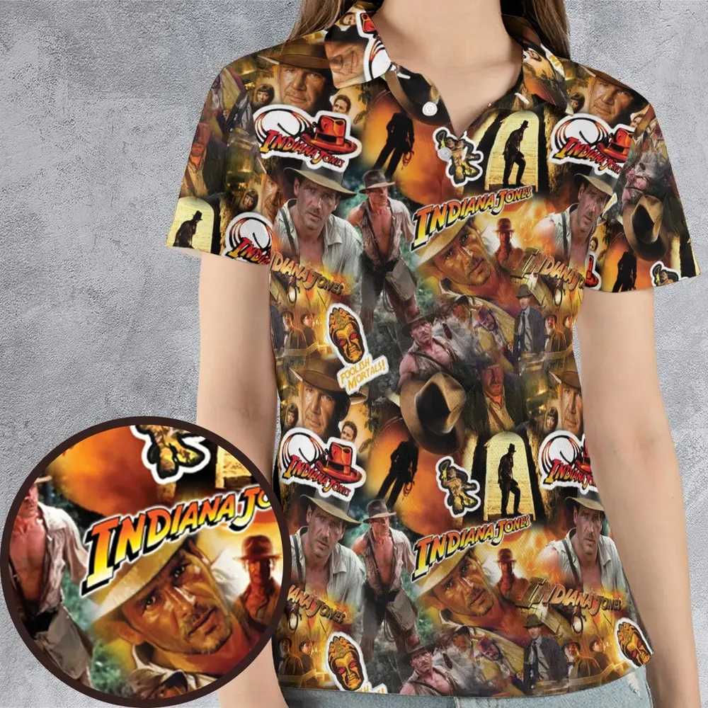 Indy Gear Indiana Jones AOP Men/Women Polo Shirt - 4