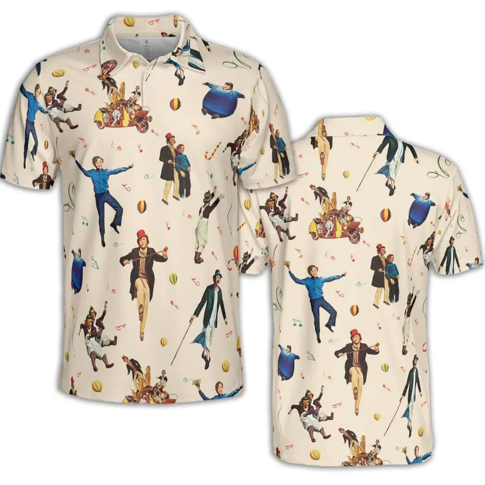 It's Scruumdidiyumptious Willy Wonka And Chocolate Factory AOP Men/Women Polo Shirt - 2