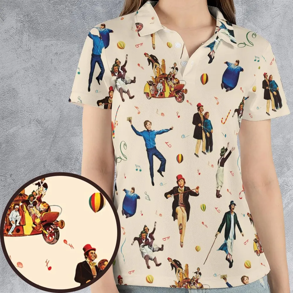 It's Scruumdidiyumptious Willy Wonka And Chocolate Factory AOP Men/Women Polo Shirt - 4