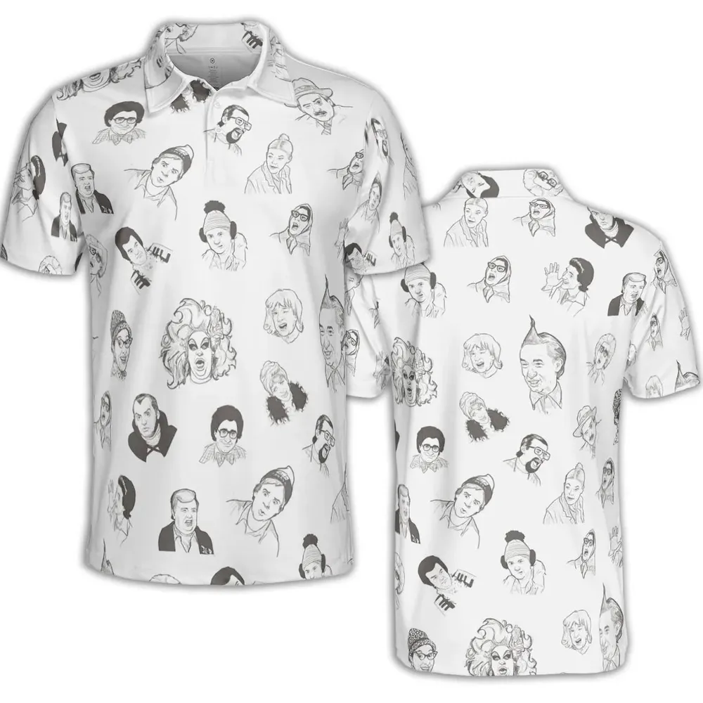 Second City Television Characters AOP Men/Women Polo Shirt - 2