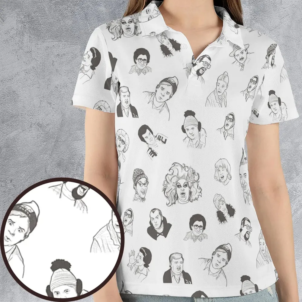Second City Television Characters AOP Men/Women Polo Shirt - 4