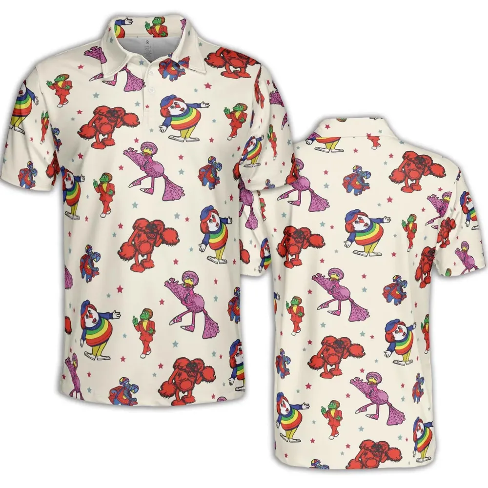 The Great Space Coaster Characters AOP Men/Women Polo Shirt - 2
