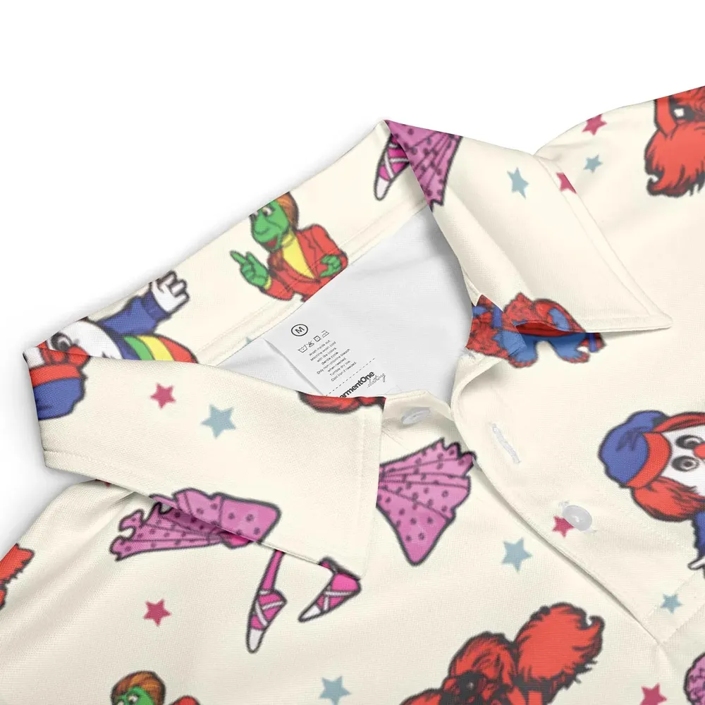 The Great Space Coaster Characters AOP Men/Women Polo Shirt - 3