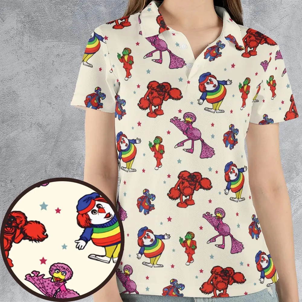 The Great Space Coaster Characters AOP Men/Women Polo Shirt - 4