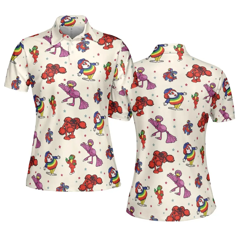 The Great Space Coaster Characters AOP Men/Women Polo Shirt - 5