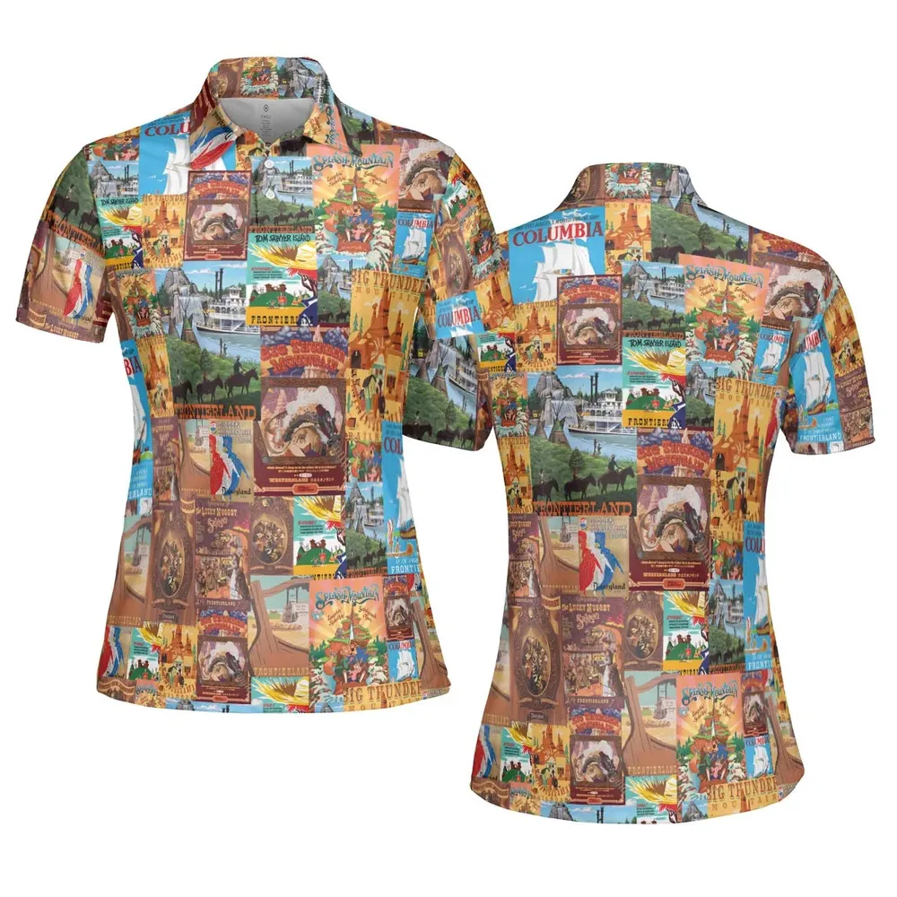 Big Thunder Mountain Frontierland AOP Men/Women Polo Shirt - 5
