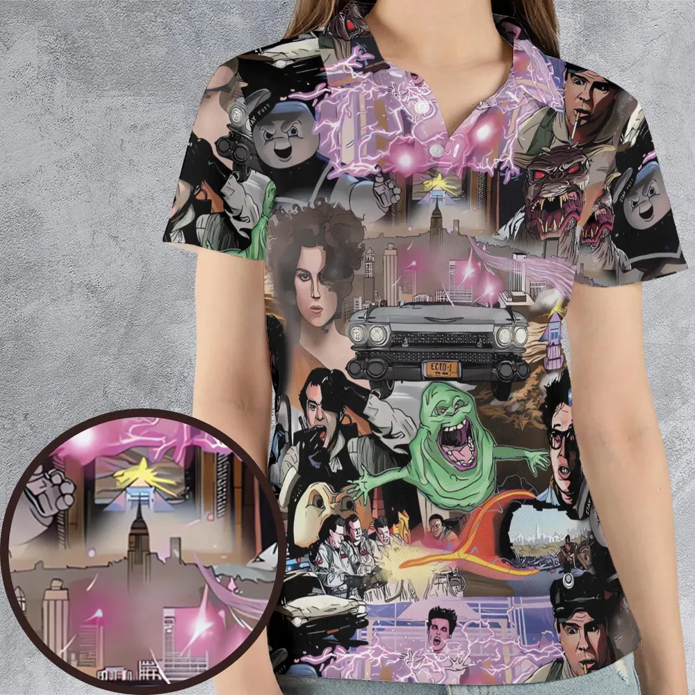 Ghostbusters Comic Style Montage AOP Men/Women Polo Shirt - 4