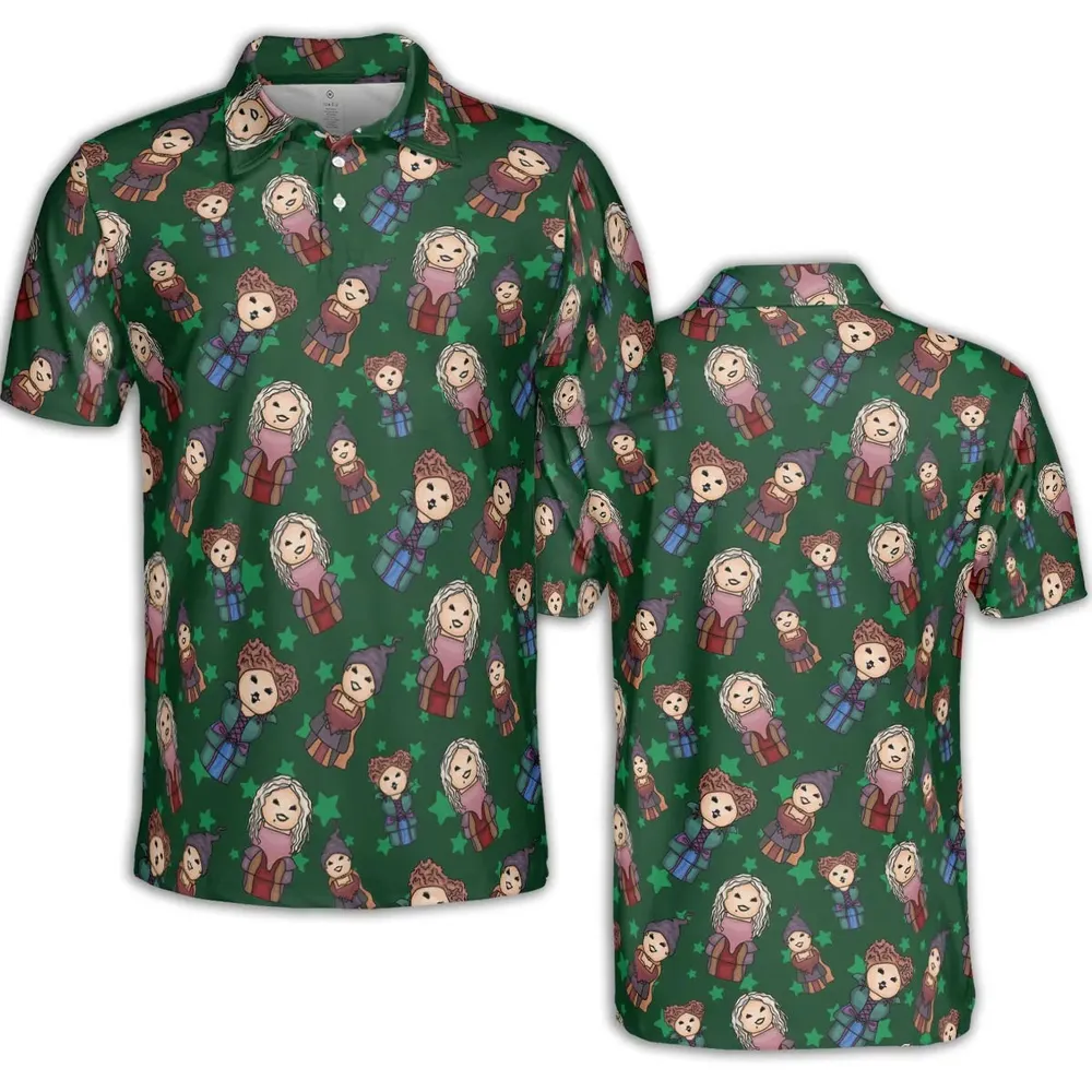 Hocus Pocus Little Witches AOP Men/Women Polo Shirt - 2