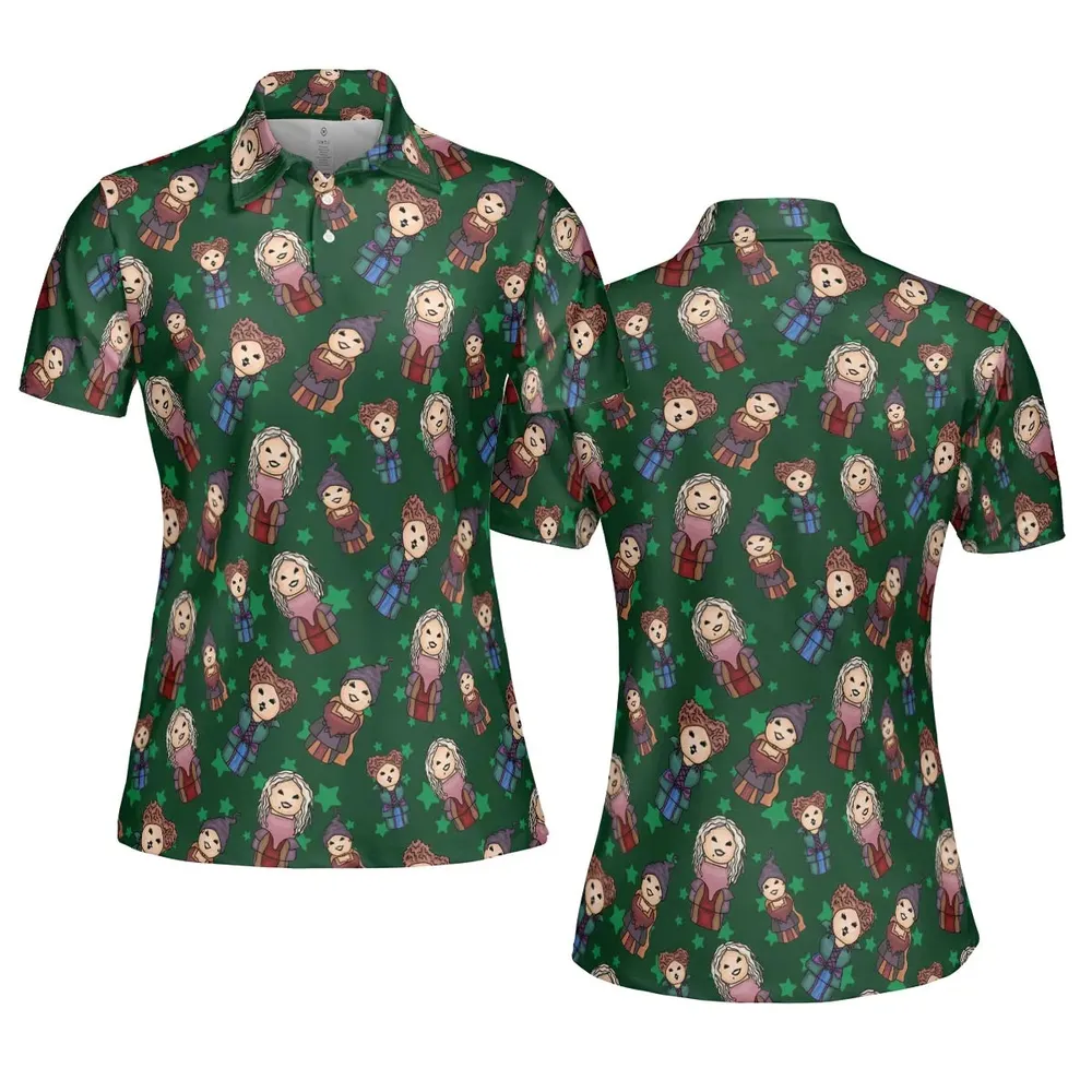 Hocus Pocus Little Witches AOP Men/Women Polo Shirt - 5
