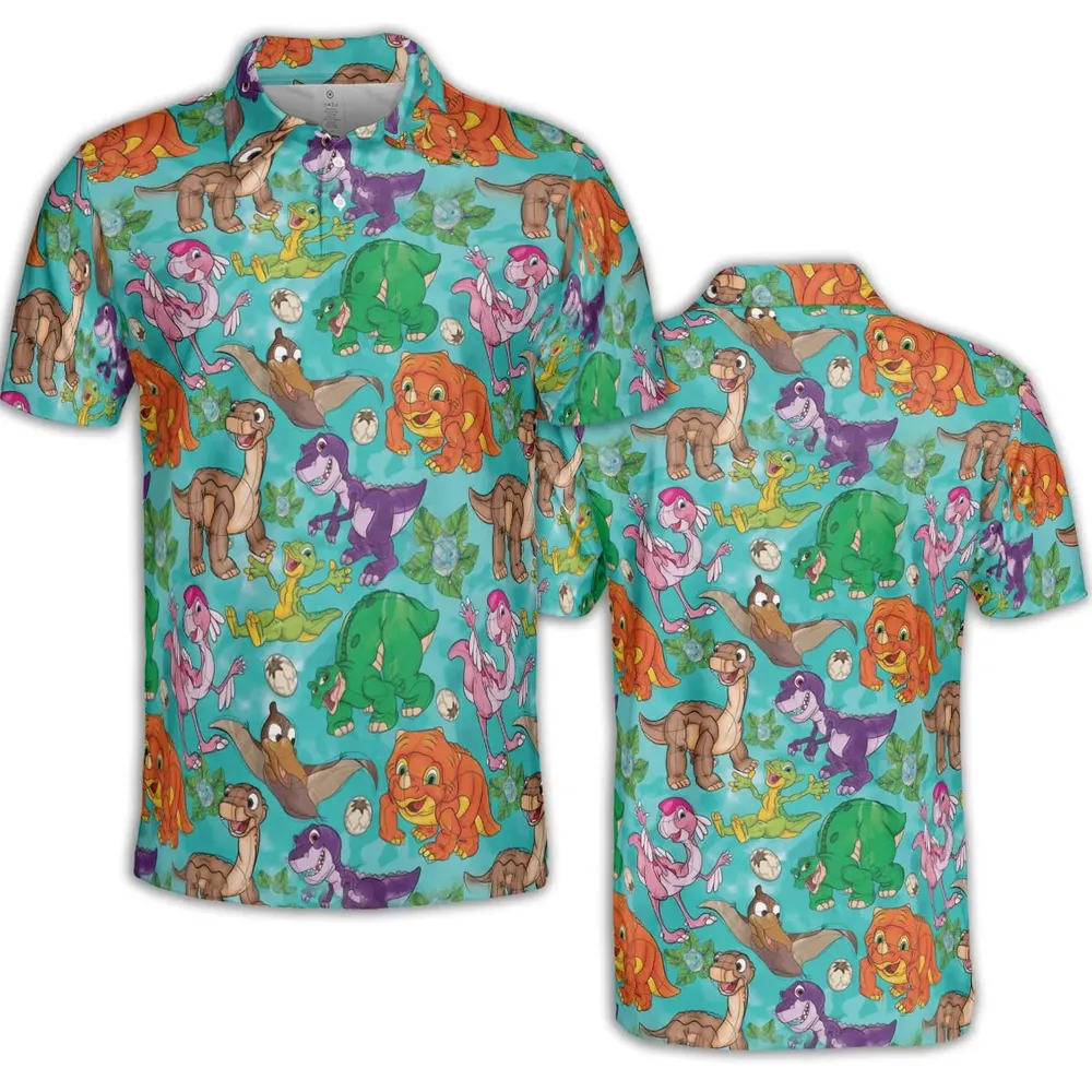 Squad Goals The Land Before Time AOP Men/Women Polo Shirt - 2