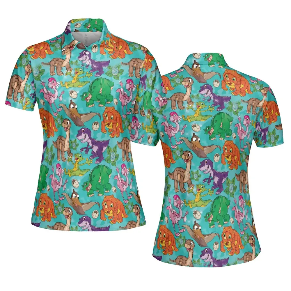 Squad Goals The Land Before Time AOP Men/Women Polo Shirt - 5