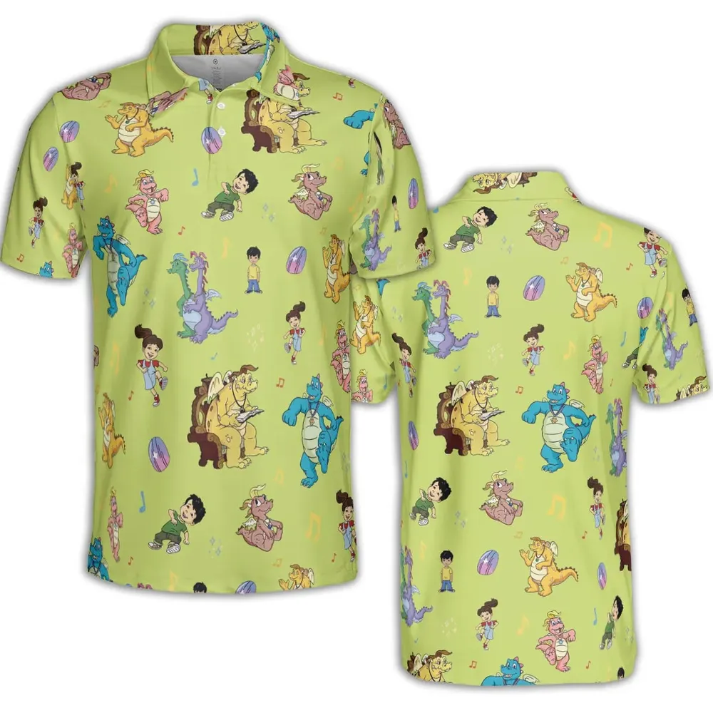 Dragontales Characters AOP Men/Women Polo Shirt - 2
