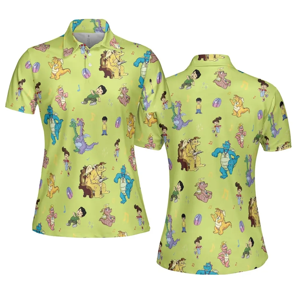 Dragontales Characters AOP Men/Women Polo Shirt - 5