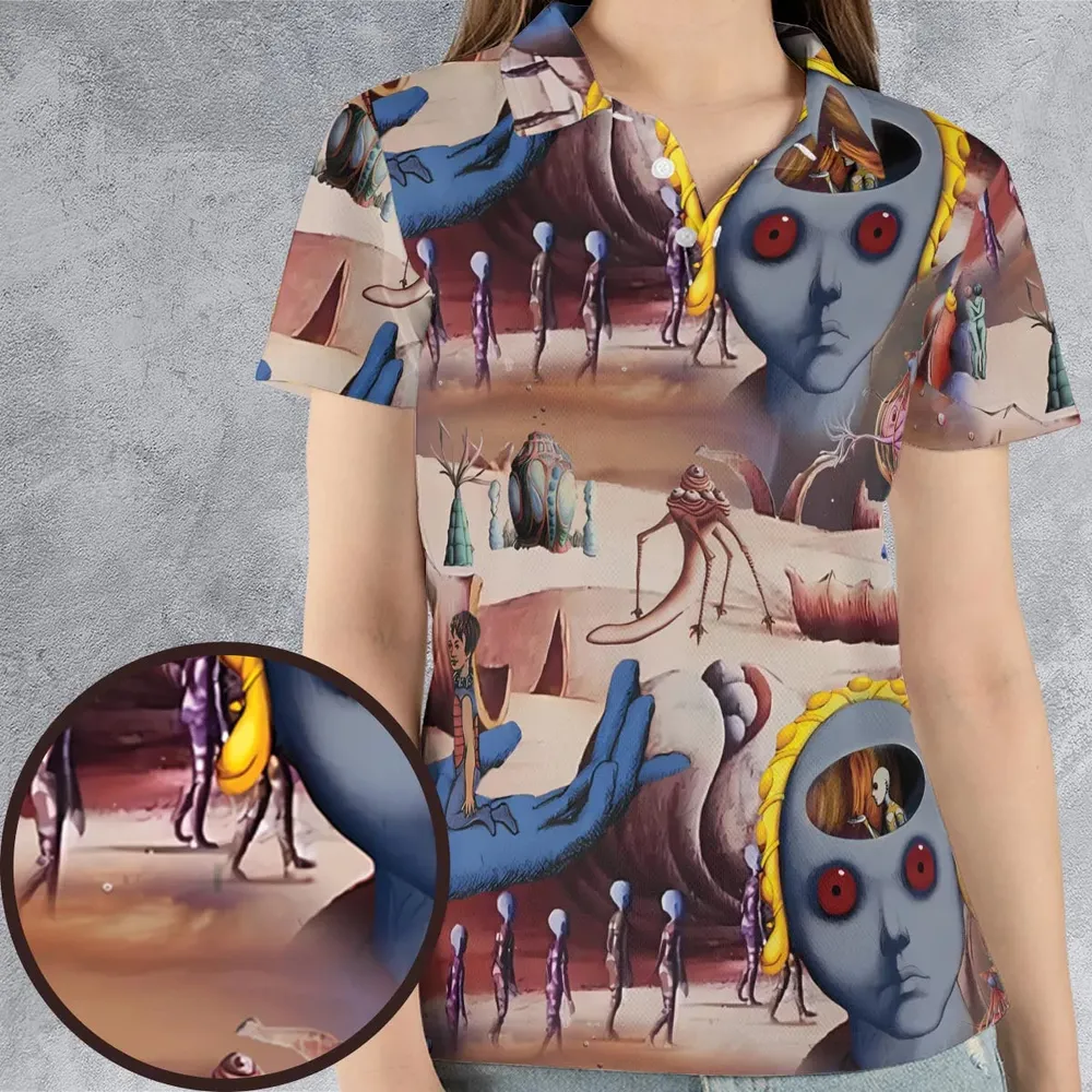 Panorama Moments Fantastic Planet AOP Men/Women Polo Shirt - 4