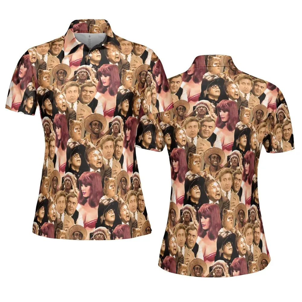 Mel Brook's movies collage AOP Men/Women Polo Shirt - 5