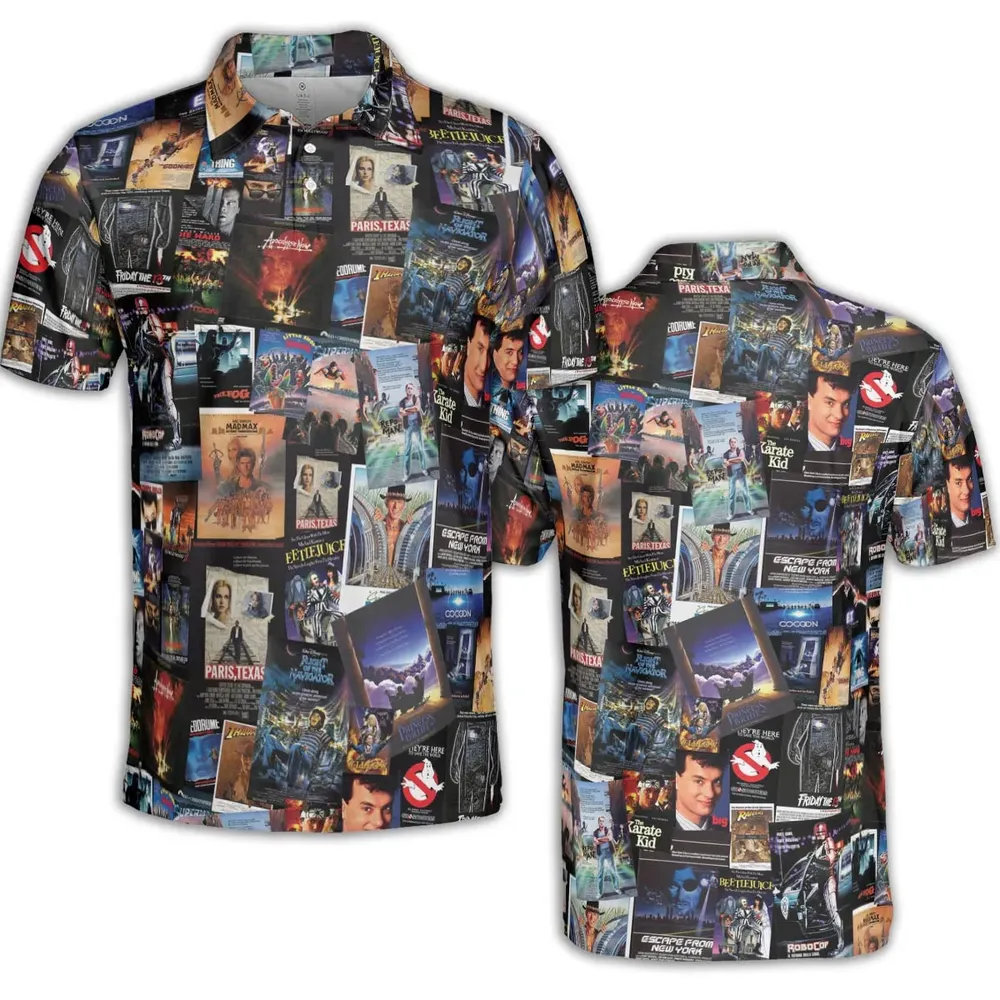 1980s Movie AOP Men/Women Polo Shirt - 2