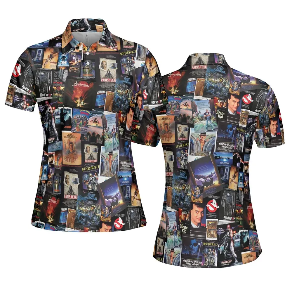 1980s Movie AOP Men/Women Polo Shirt - 5