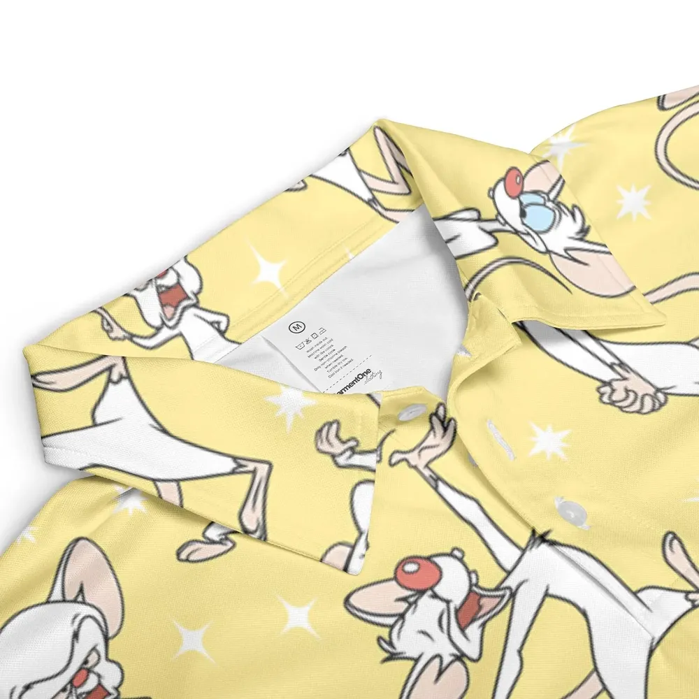 Lab Style Pinky and the Brain AOP Men/Women Polo Shirt - 3