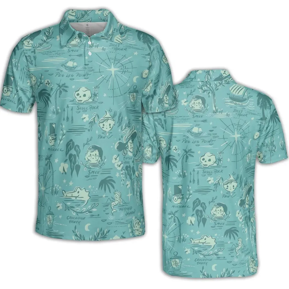 Forever Neverland Peter Pan AOP Men/Women Polo Shirt - 2