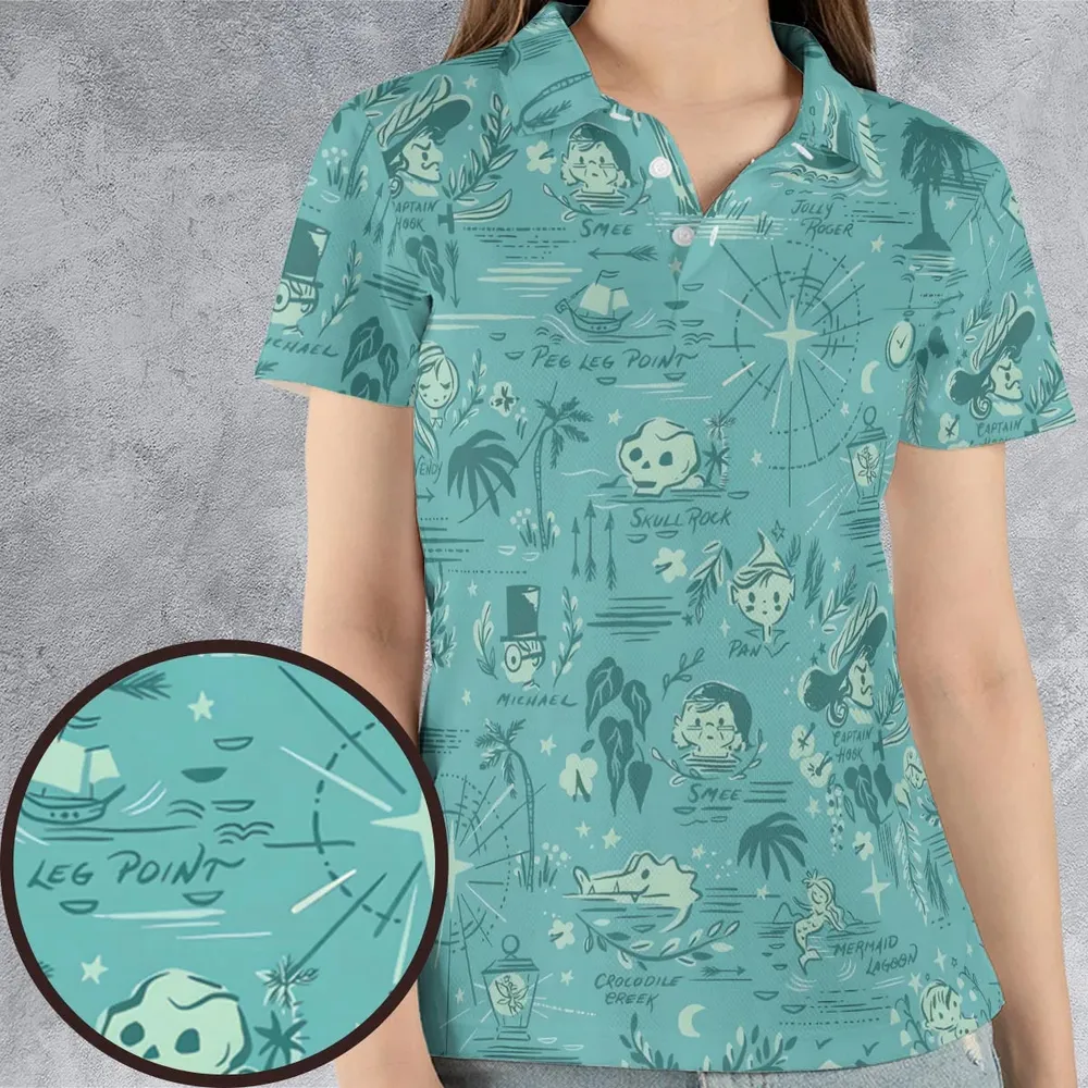 Forever Neverland Peter Pan AOP Men/Women Polo Shirt - 4