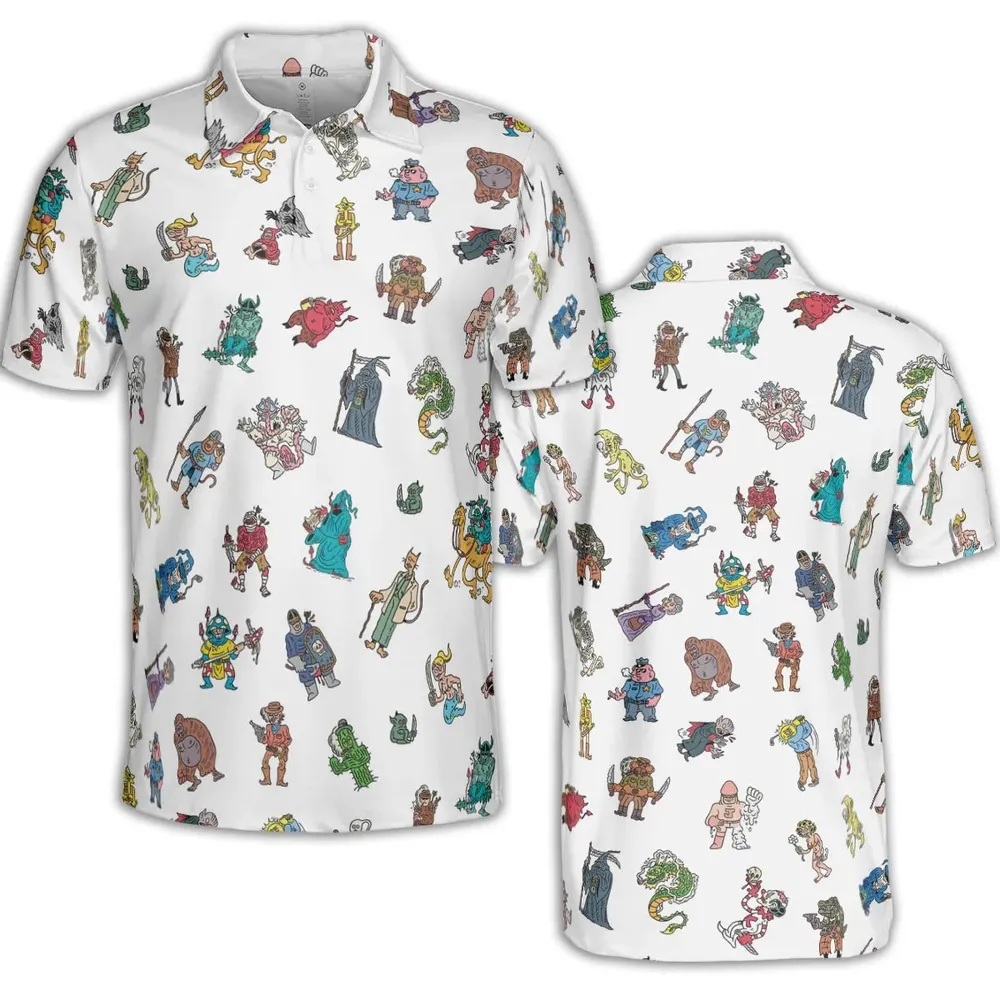 Characters Of Scumby AOP Men/Women Polo Shirt - 2