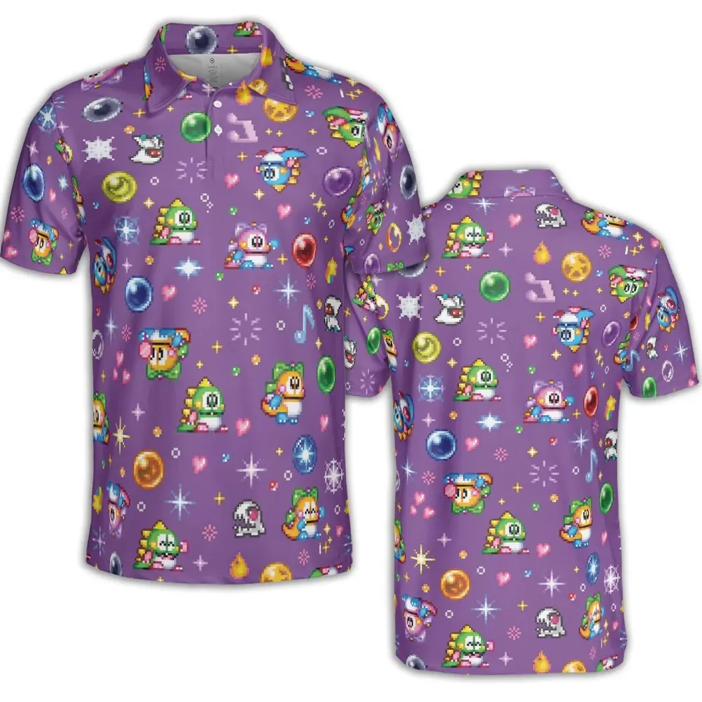 Bubble Bobble Classic AOP Men/Women Polo Shirt - 2