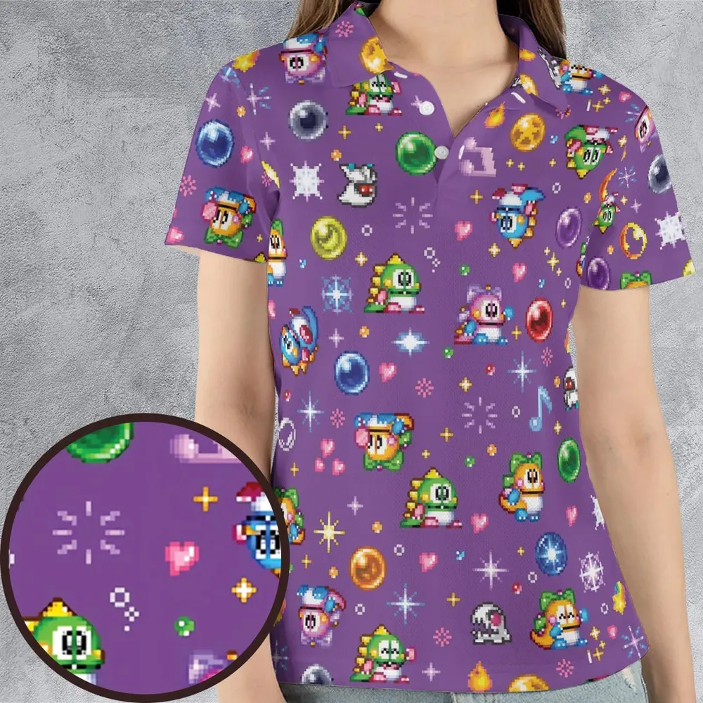 Bubble Bobble Classic AOP Men/Women Polo Shirt - 4