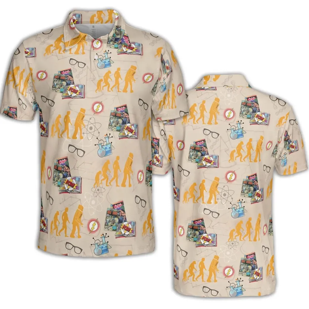 Geek Alert The Big Bang Theory AOP Men/Women Polo Shirt - 2
