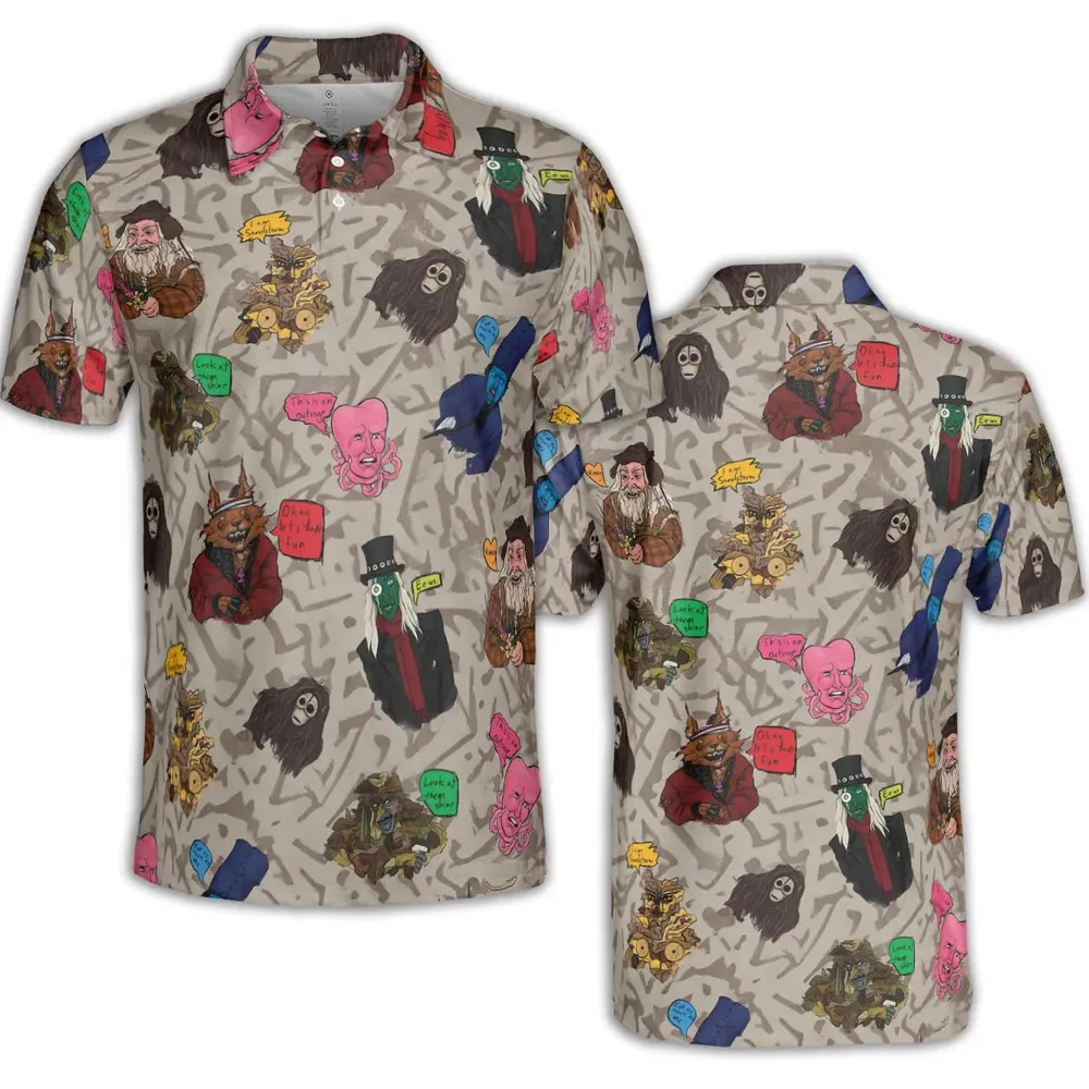 Look At Them Shine Mighty Boosh AOP Men/Women Polo Shirt - 2