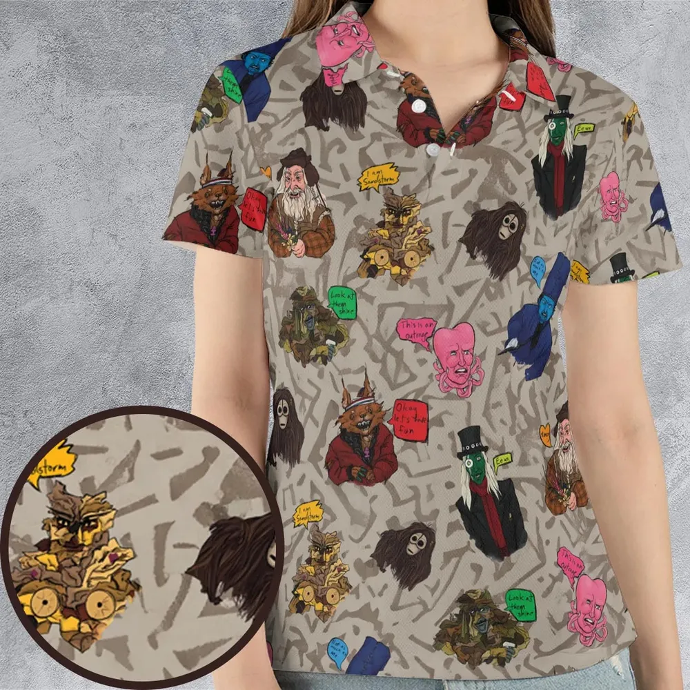 Look At Them Shine Mighty Boosh AOP Men/Women Polo Shirt - 4
