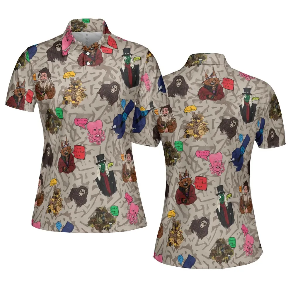Look At Them Shine Mighty Boosh AOP Men/Women Polo Shirt - 5