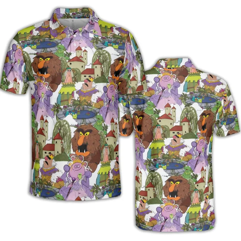 The Frog Prince Tales from Muppetland AOP Men/Women Polo Shirt - 2
