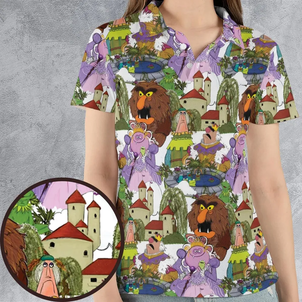 The Frog Prince Tales from Muppetland AOP Men/Women Polo Shirt - 4