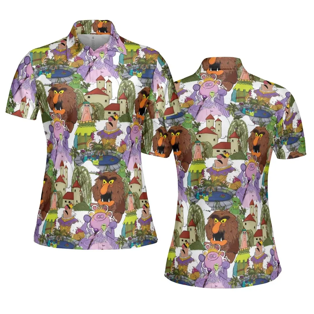 The Frog Prince Tales from Muppetland AOP Men/Women Polo Shirt - 5