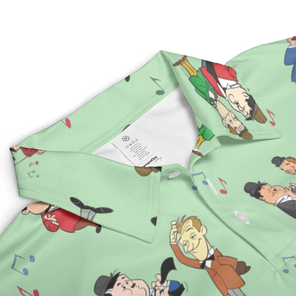 Another Fine Mess Laurel And Hardy AOP Men/Women Polo Shirt - 3