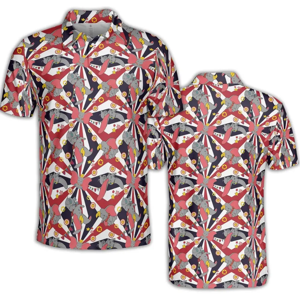 Dumbo's Circus AOP Men/Women Polo Shirt - 2