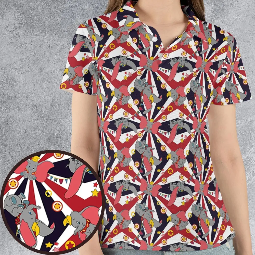 Dumbo's Circus AOP Men/Women Polo Shirt - 4