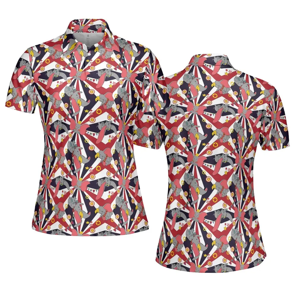 Dumbo's Circus AOP Men/Women Polo Shirt - 5