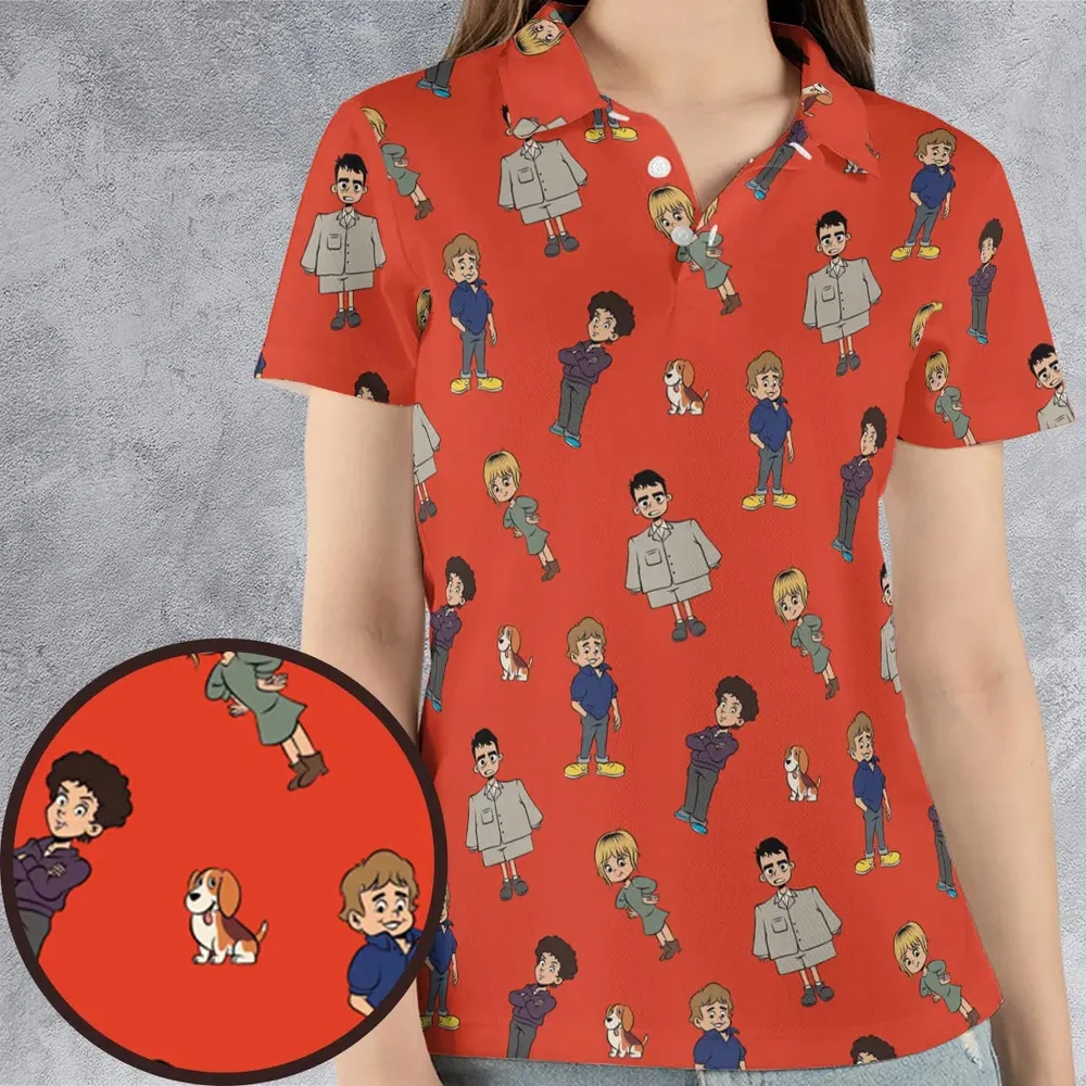 Lil Talking Heads AOP Men/Women Polo Shirt - 4