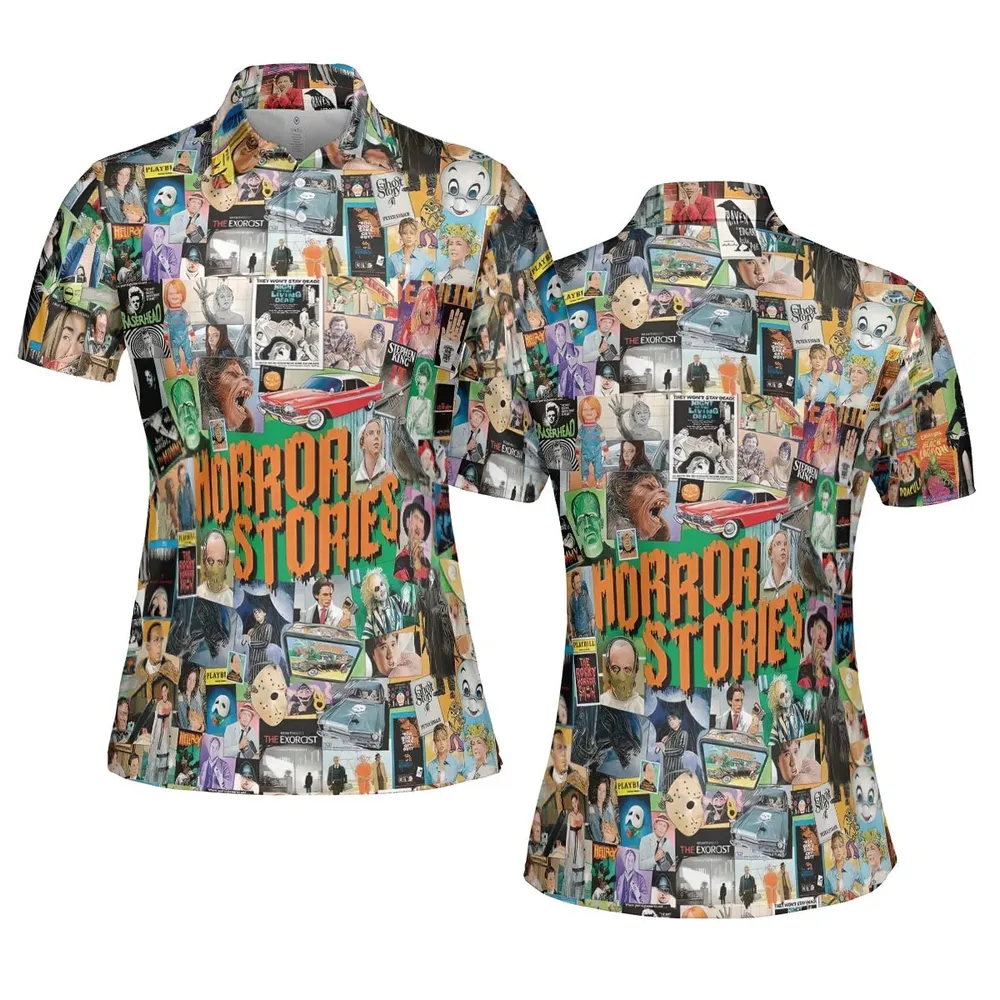 Horror Stories AOP Men/Women Polo Shirt - 5