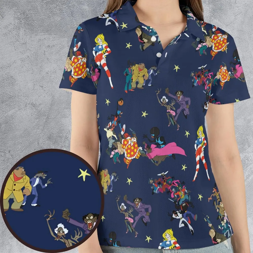 Coonskin Characters Ralph Baskin AOP Men/Women Polo Shirt - 4