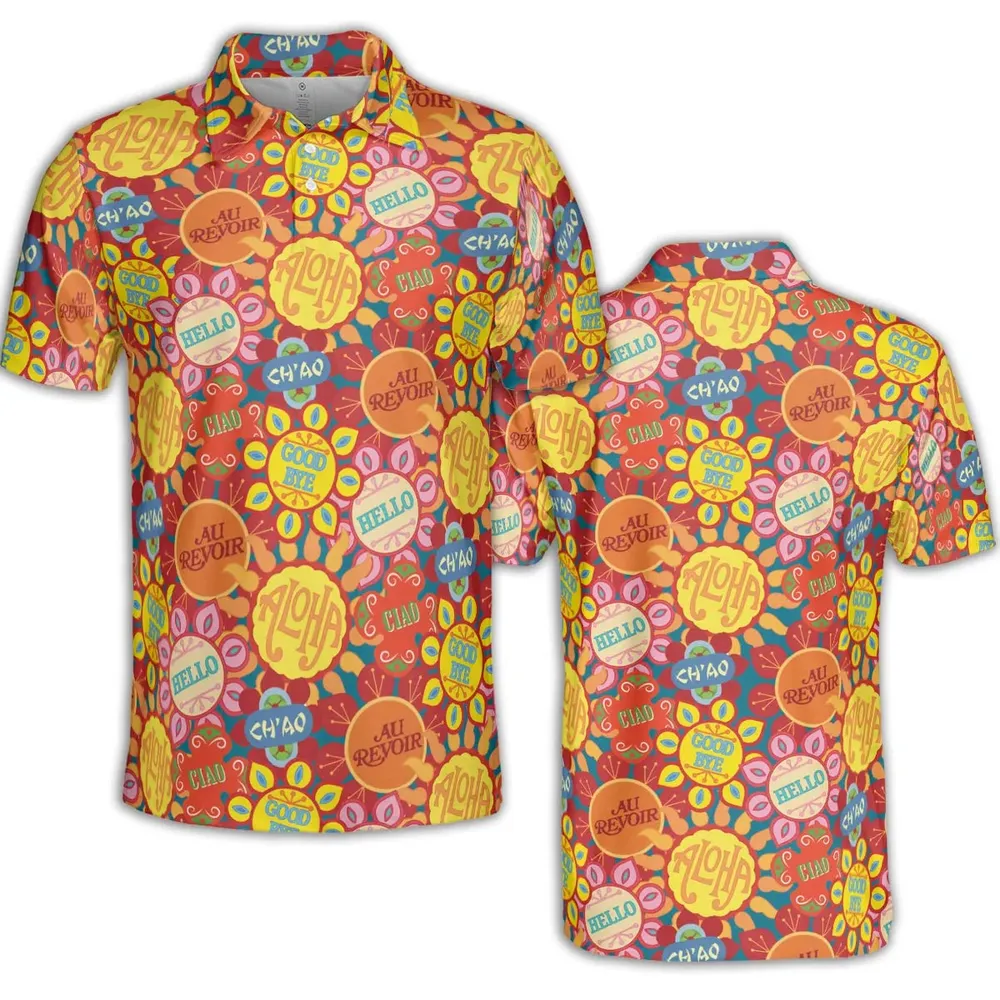 It's a Small World Flowers AOP Men/Women Polo Shirt - 2