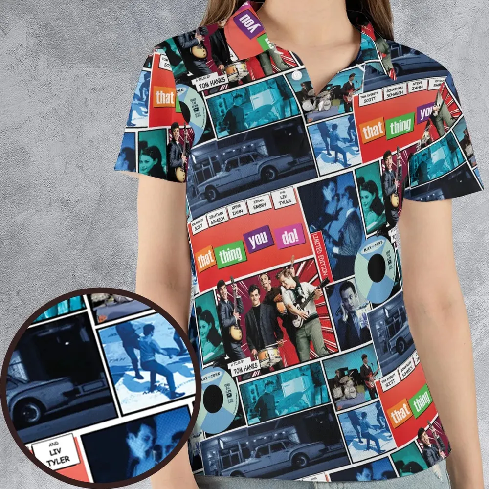 Comic Steelbook That Thing You Do AOP Men/Women Polo Shirt - 4