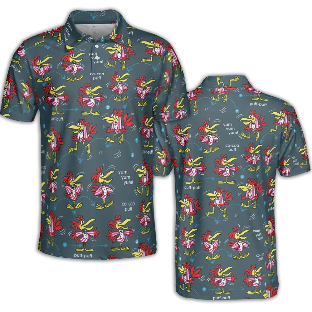 Do The Cuckoo Bird Stomp AOP Men/Women Polo Shirt - 2