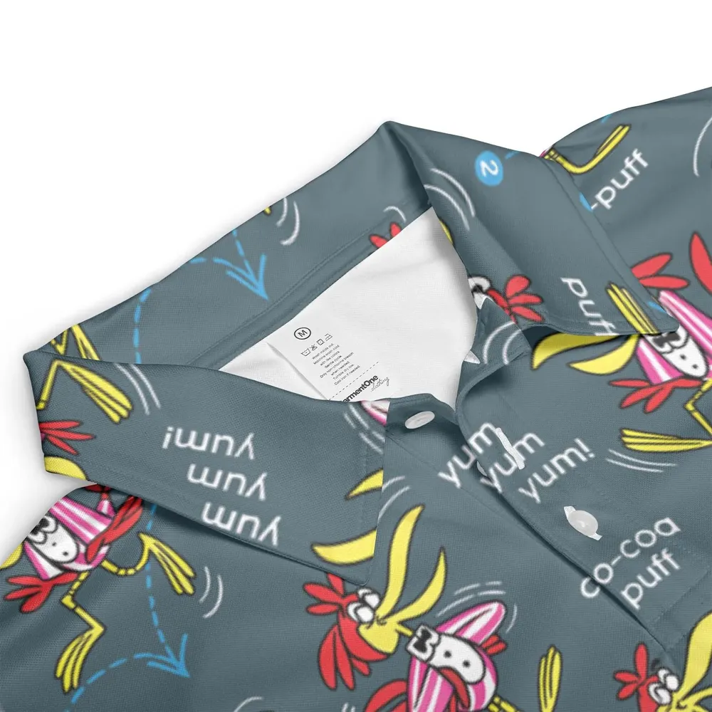 Do The Cuckoo Bird Stomp AOP Men/Women Polo Shirt - 3