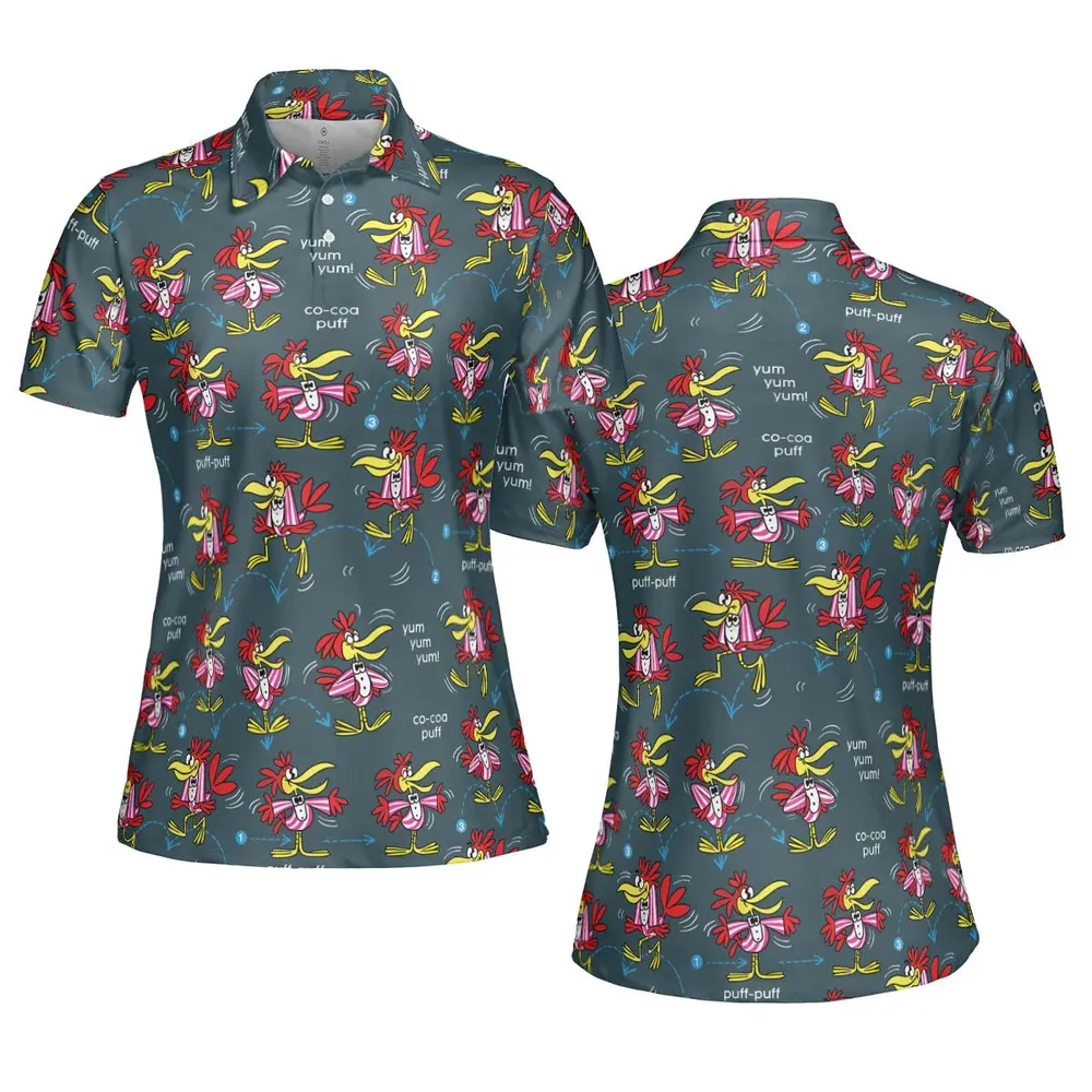 Do The Cuckoo Bird Stomp AOP Men/Women Polo Shirt - 5