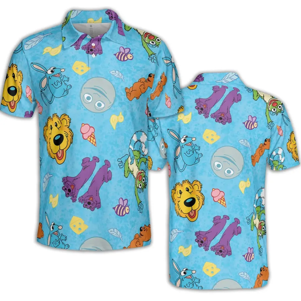 Bear in the Big Blue House AOP Men/Women Polo Shirt - 2