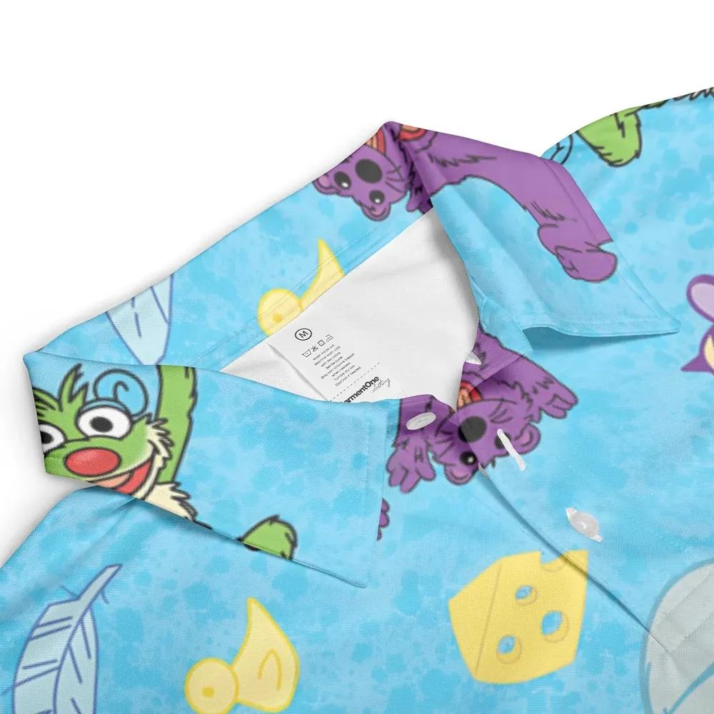 Bear in the Big Blue House AOP Men/Women Polo Shirt - 3