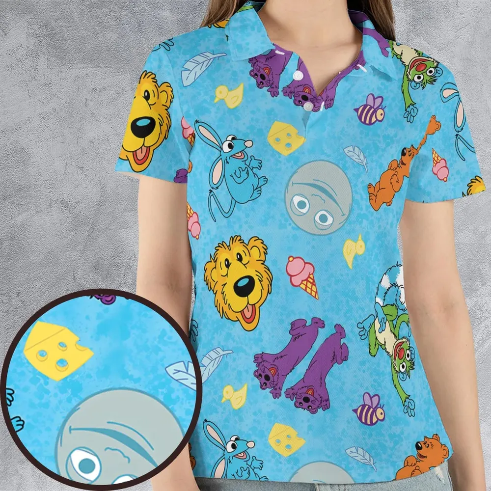 Bear in the Big Blue House AOP Men/Women Polo Shirt - 4